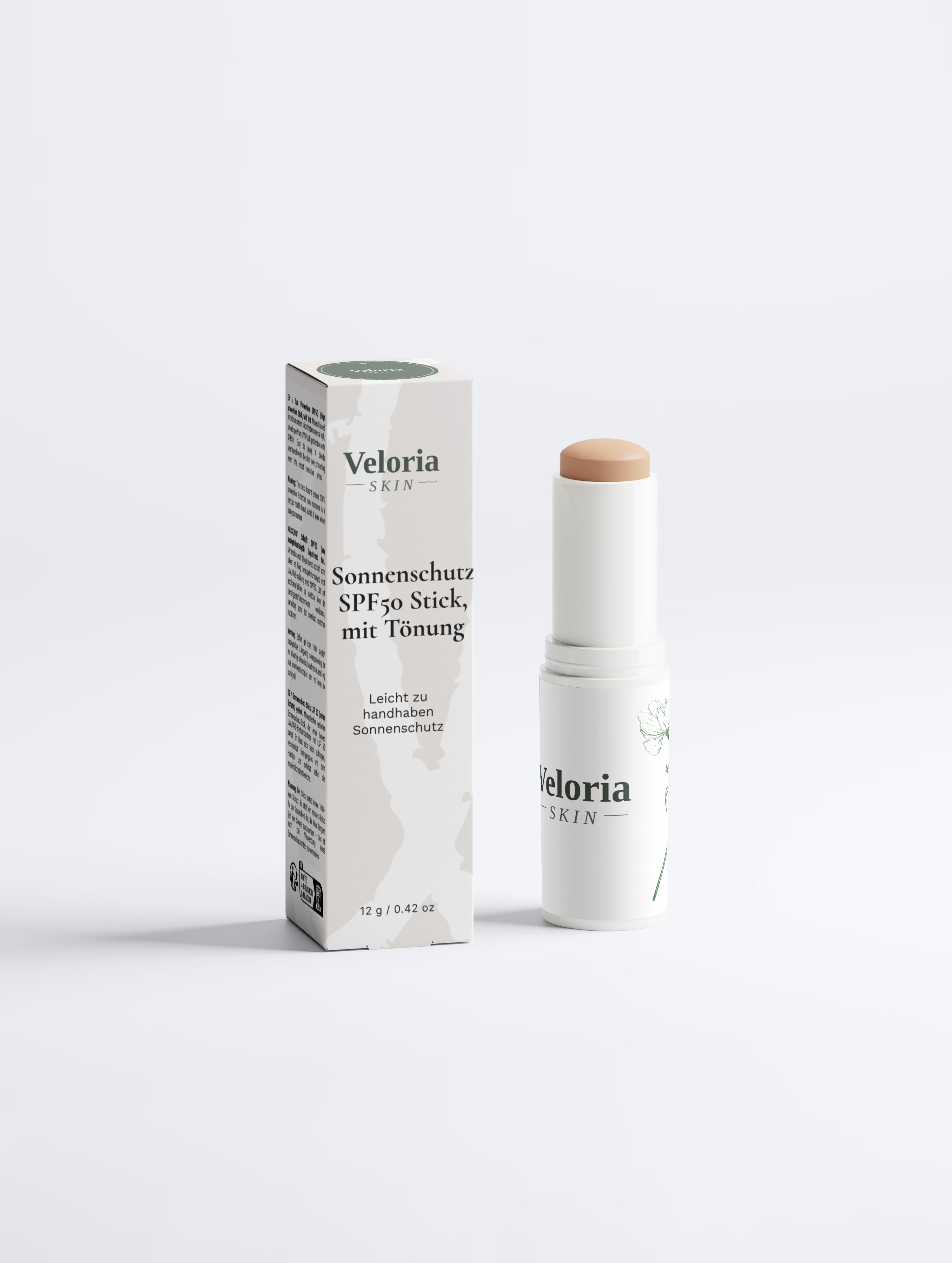 Veloria SPF 50 Sonnenschutzstick – Seidiger Mineral-Schutz mit Tönung